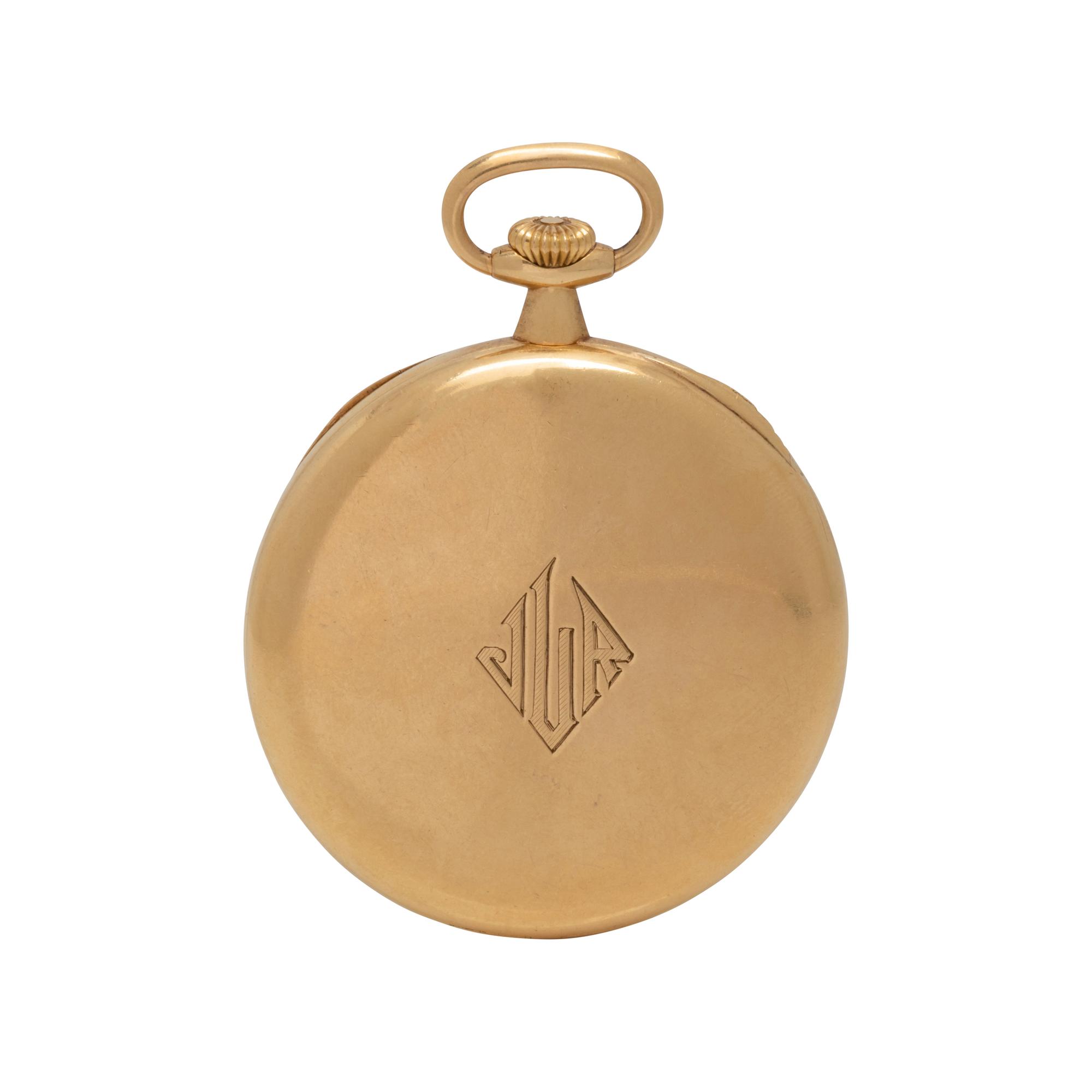 PATEK PHILIPPE & CO. FOR TIFFANY & CO., POCKET WATCH WITH FOB CHAIN AND POCKET KNIFE