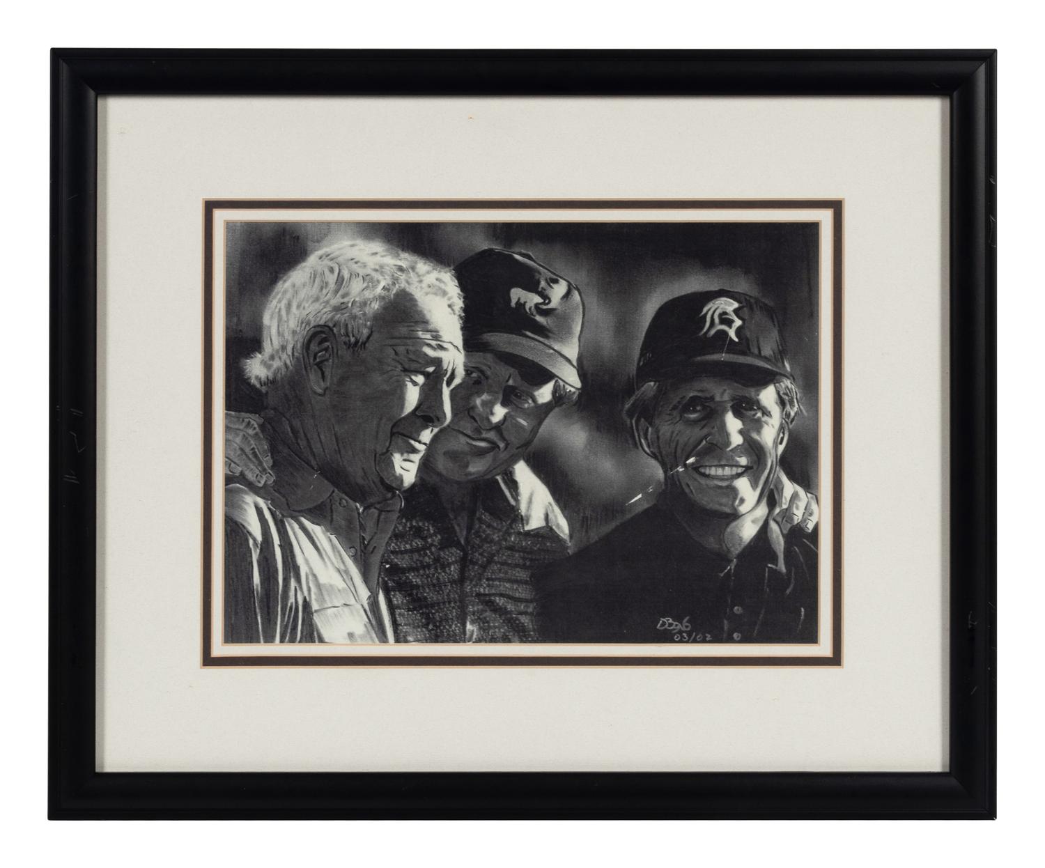 A Group of 13 Photographs of Golfers Formerly Displayed at Mike Ditka’s Restaurant
