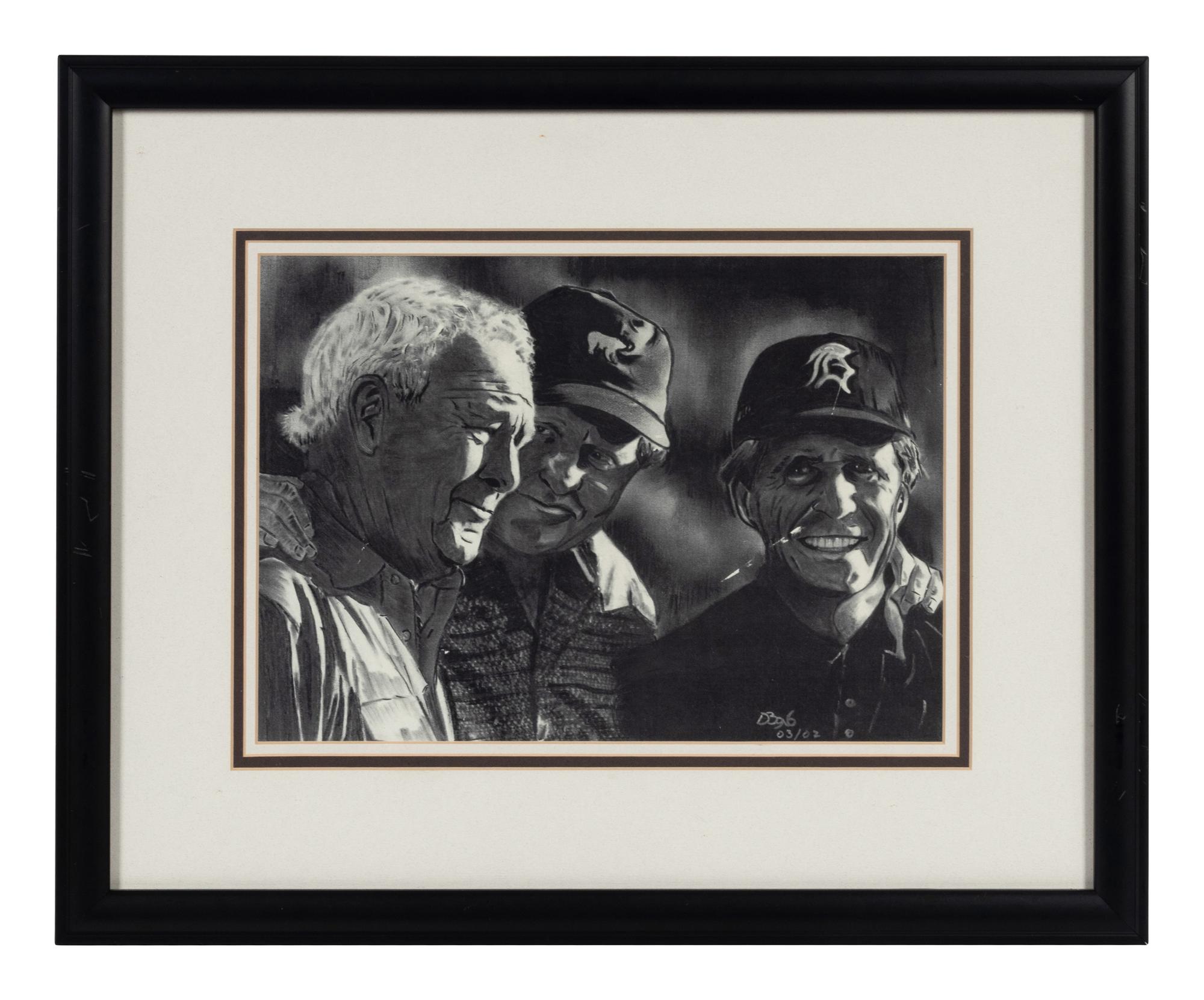 A Group of 13 Photographs of Golfers Formerly Displayed at Mike Ditka’s Restaurant