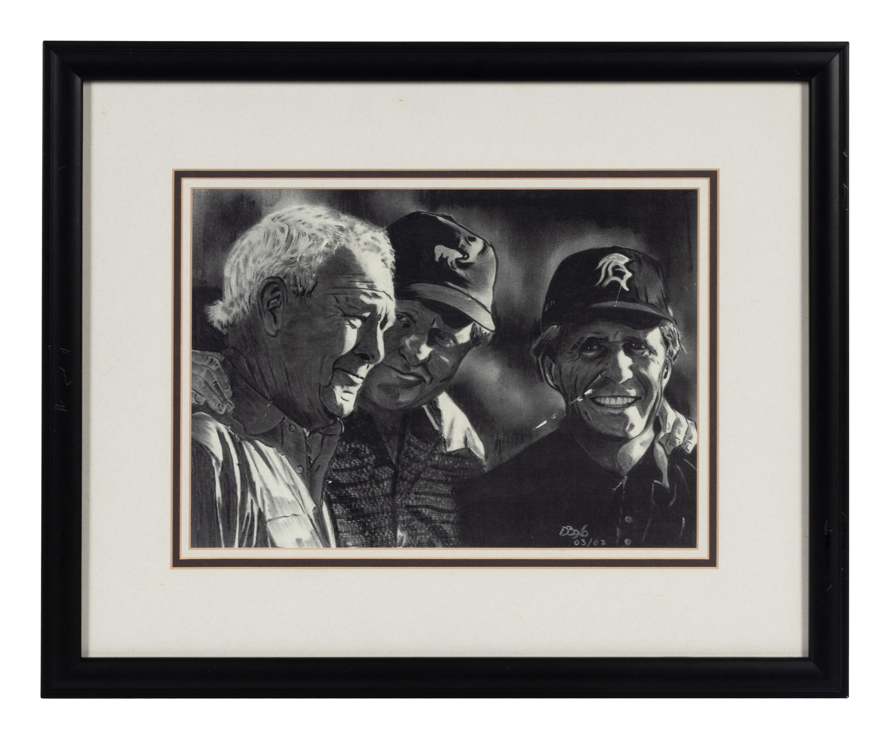 A Group of 13 Photographs of Golfers Formerly Displayed at Mike Ditka’s Restaurant