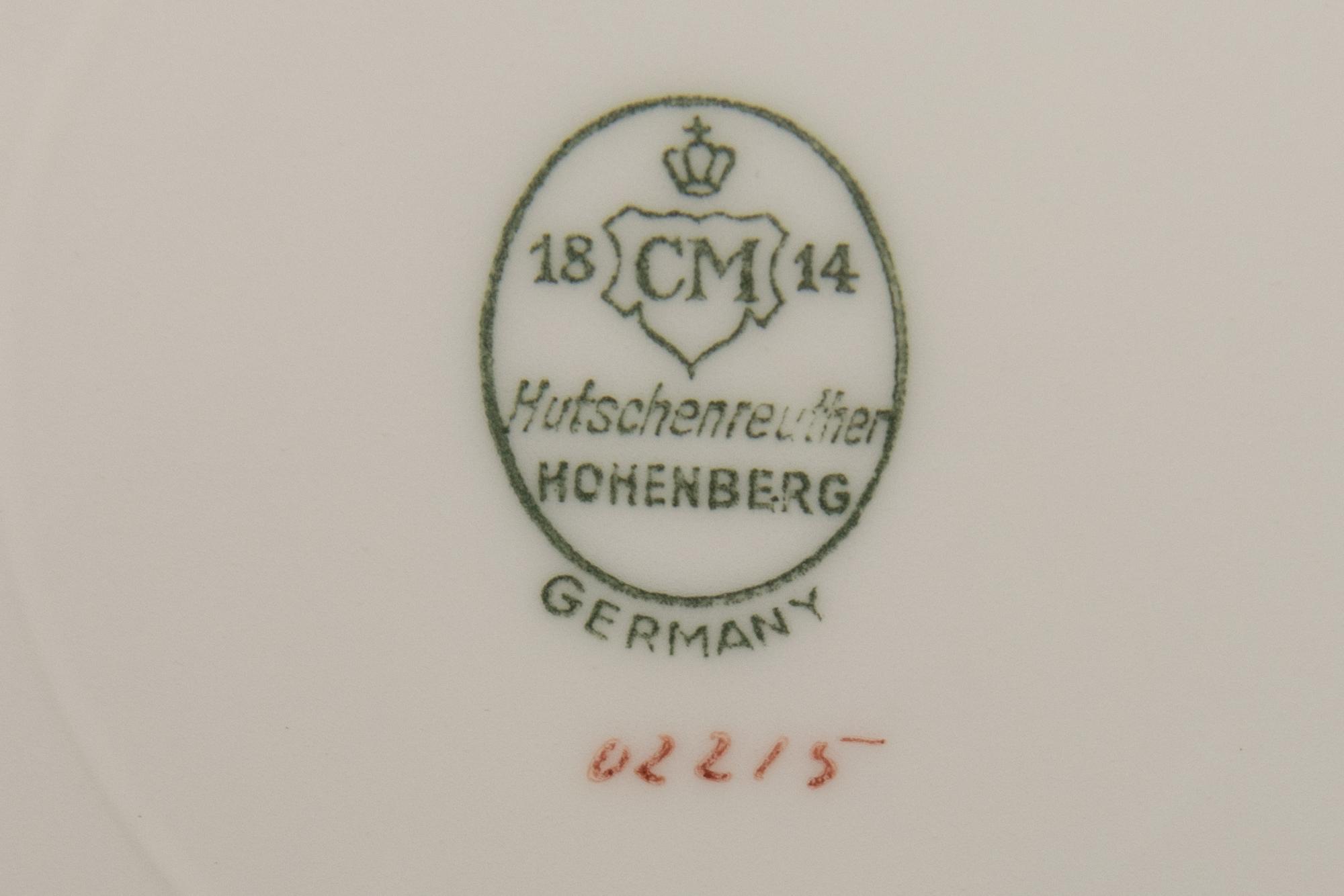A Hutschenreuther Porcelain Dessert Service
