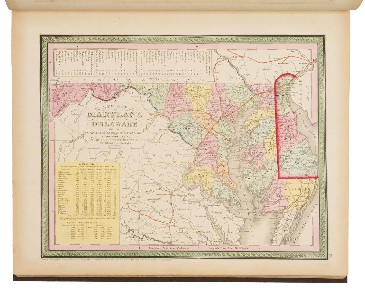 MITCHELL, Samuel Augustus (1790-1868). A New Universal Atlas Containing Maps of the Various Empires, Kingdoms, States, and Republics of
