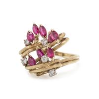 RUBY AND DIAMOND RING