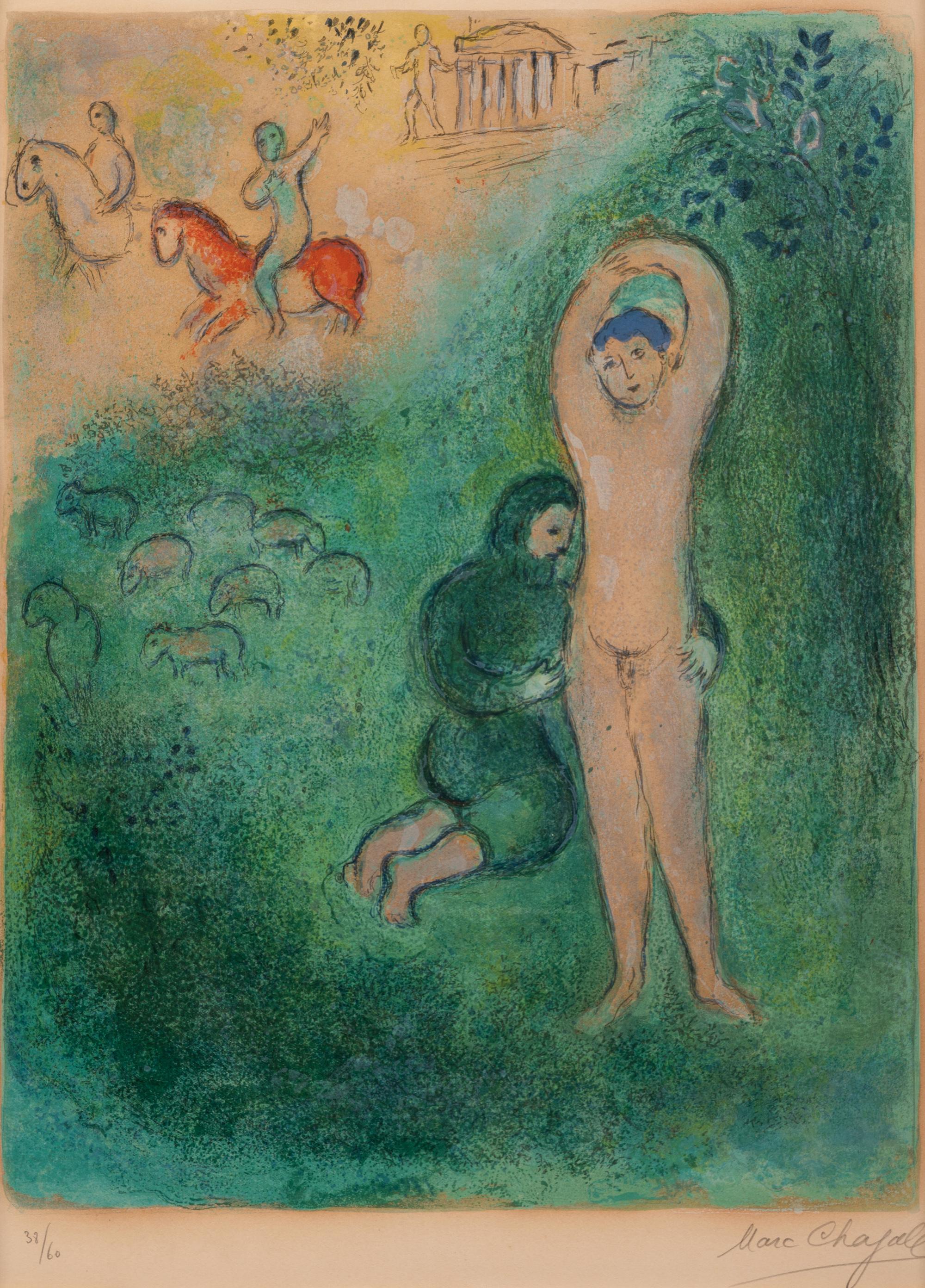 Daphnis and Gnathon ( from Daphnis and Chloe)