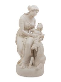 A Copeland Parianware Figural Group Depicting The Infancy of Jupiter