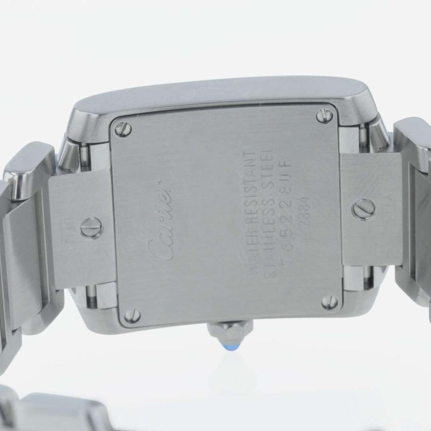 A stainless steel square tank Française watch, Cartier Ref. 2384