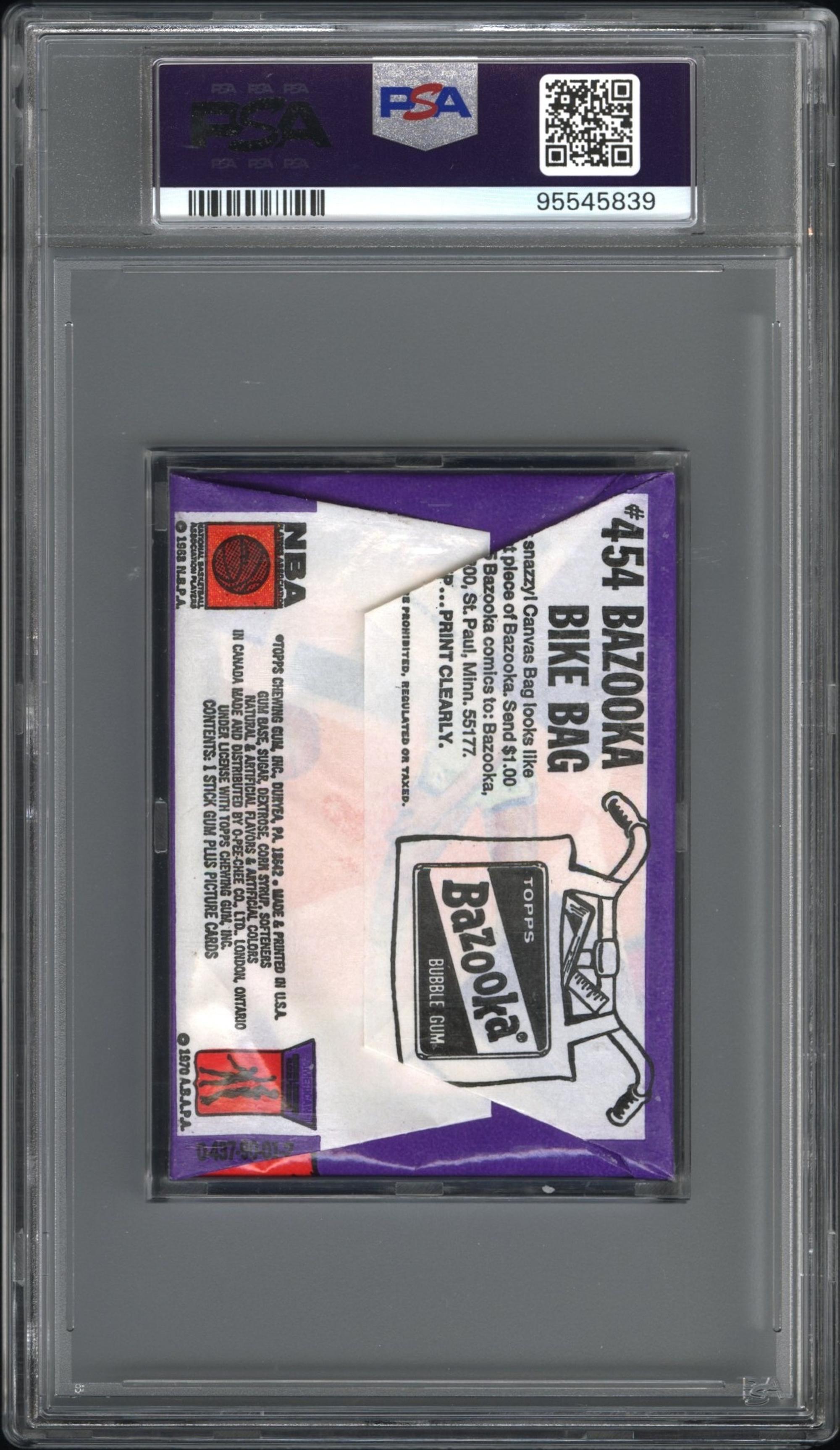 A Sealed Unopened 1972 Topps Basketball Wax Pack (PSA 7 NM) - Possible Julius Erving Rookie