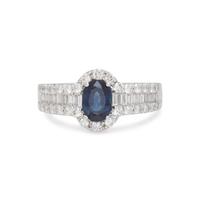 SAPPHIRE AND DIAMOND RING