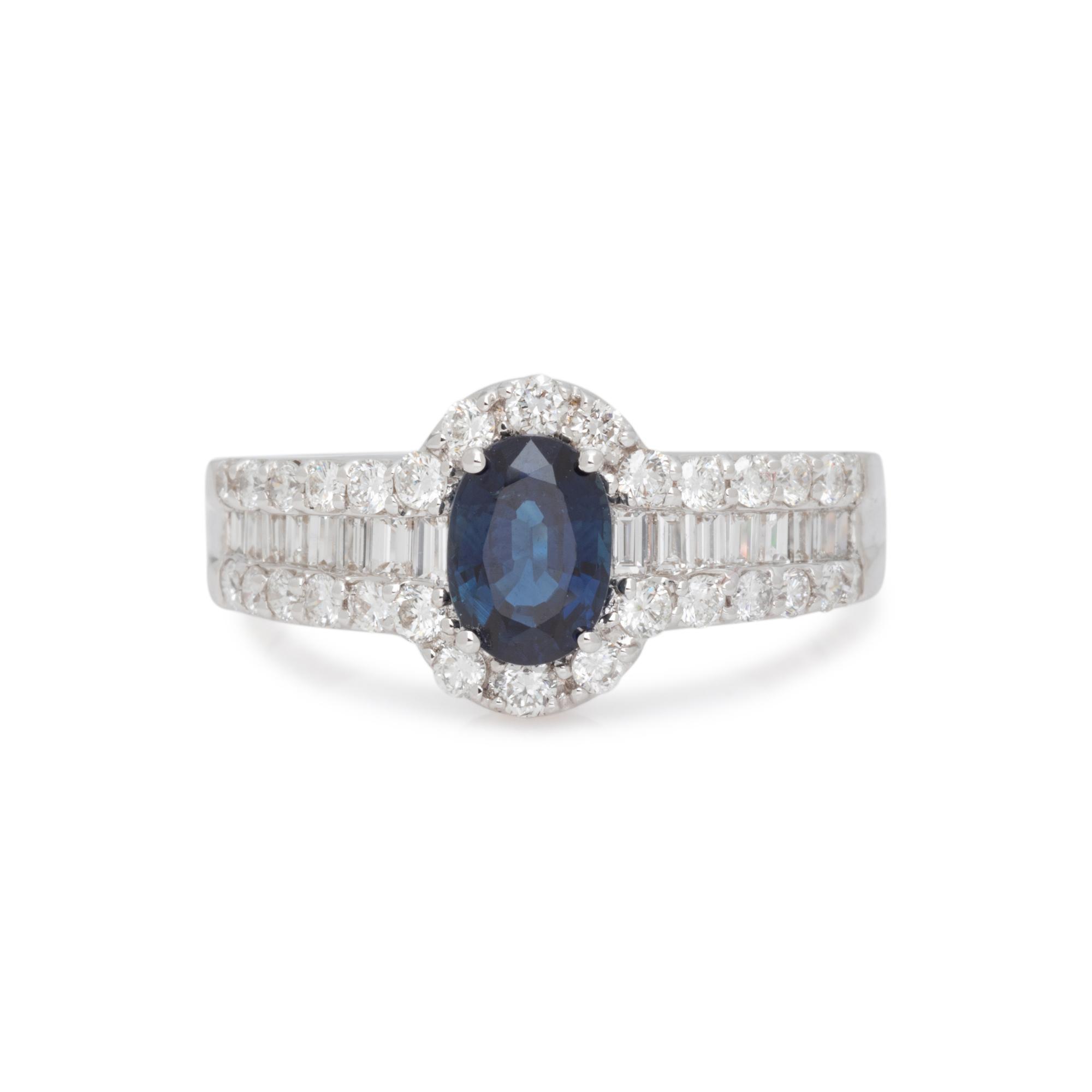 SAPPHIRE AND DIAMOND RING
