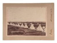 [LATE INDIAN WARS - OKLAHOMA]. IRWIN, William E. (1871-1935). Camp of Troop L, 7th Cavalry. Chickasha, Indian Territory [Oklahoma], ca 1891.