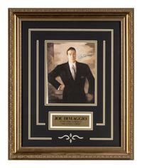 A Joe DiMaggio Signed Autograph Display (Beckett Authentication Services),