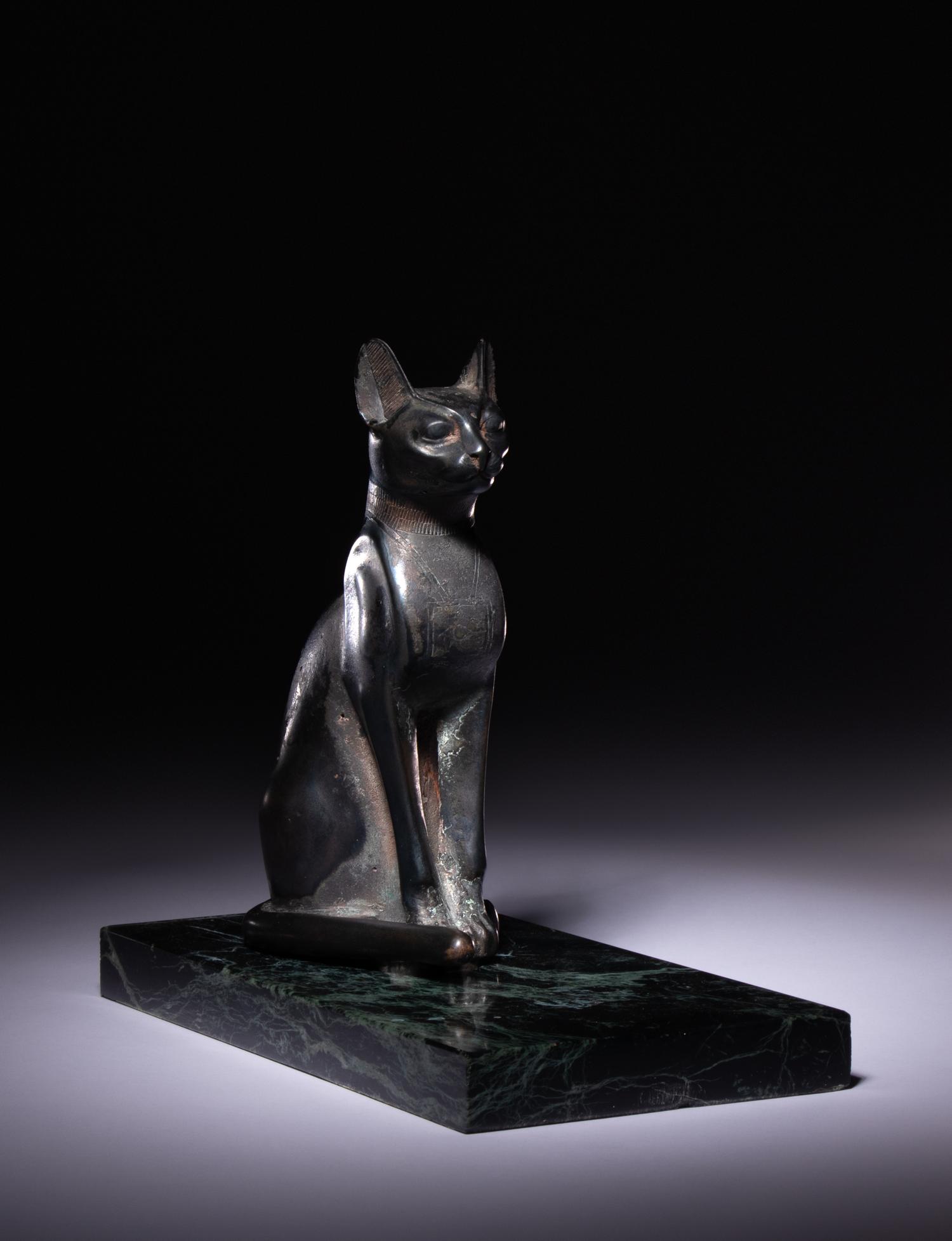 An Egyptian Bronze Cat