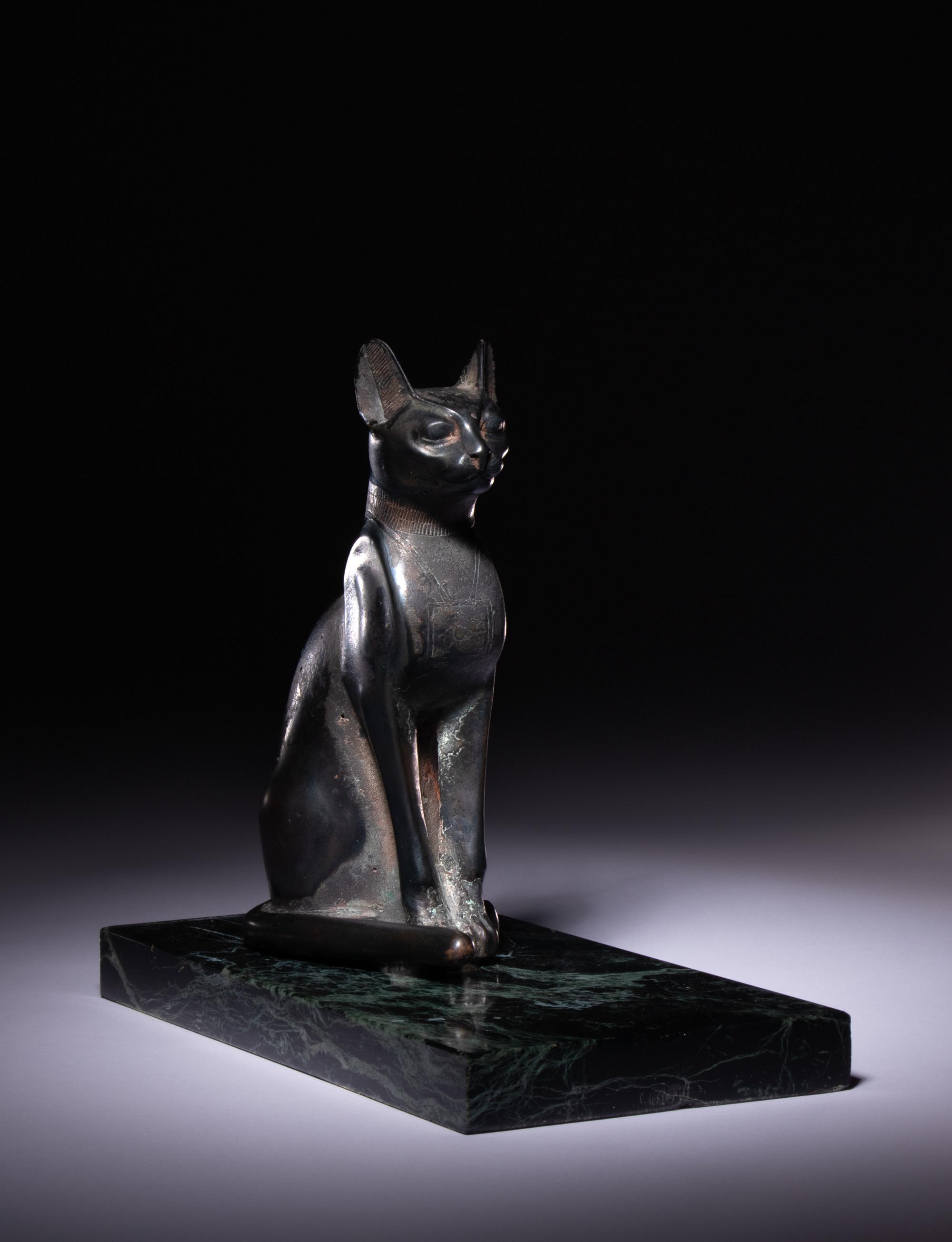 An Egyptian Bronze Cat
