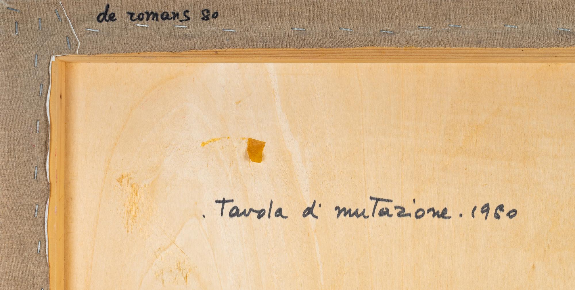 Tavola di mestazione, 1980