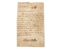 [Americana] Jackson, Andrew. Manuscript Document, signed