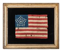 [FLAGS]. 34-star American "Great Star" flag. Ca 1861-1863.