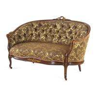 A Louis XV Style Gilt Bronze Mounted Rosewood Three-Piece Seating Suite