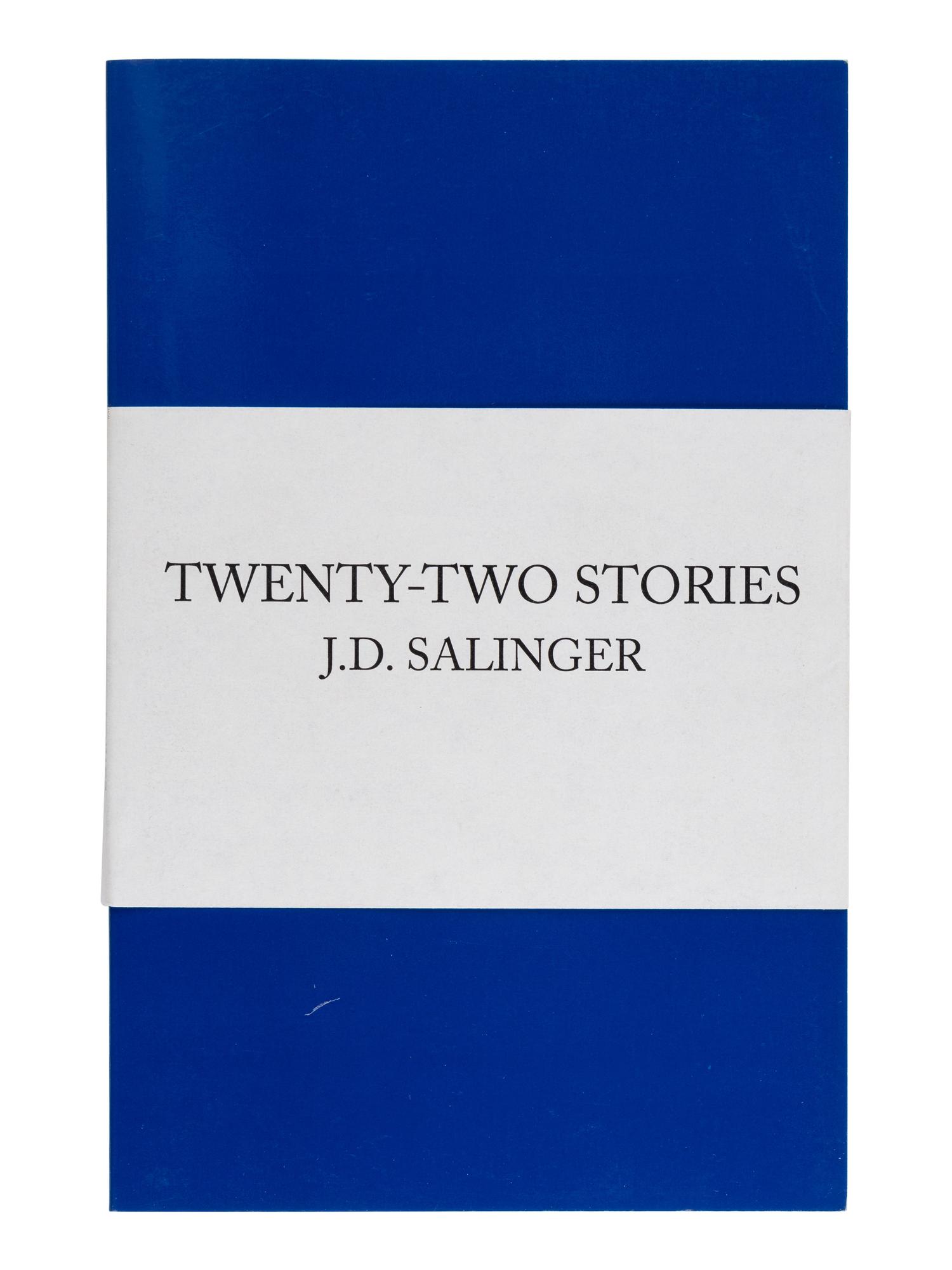 SALINGER, J.D. (1919-2010). Twenty-Two Stories . N.p.: [Train Bridge Recluse], n.d. [but 1998].
