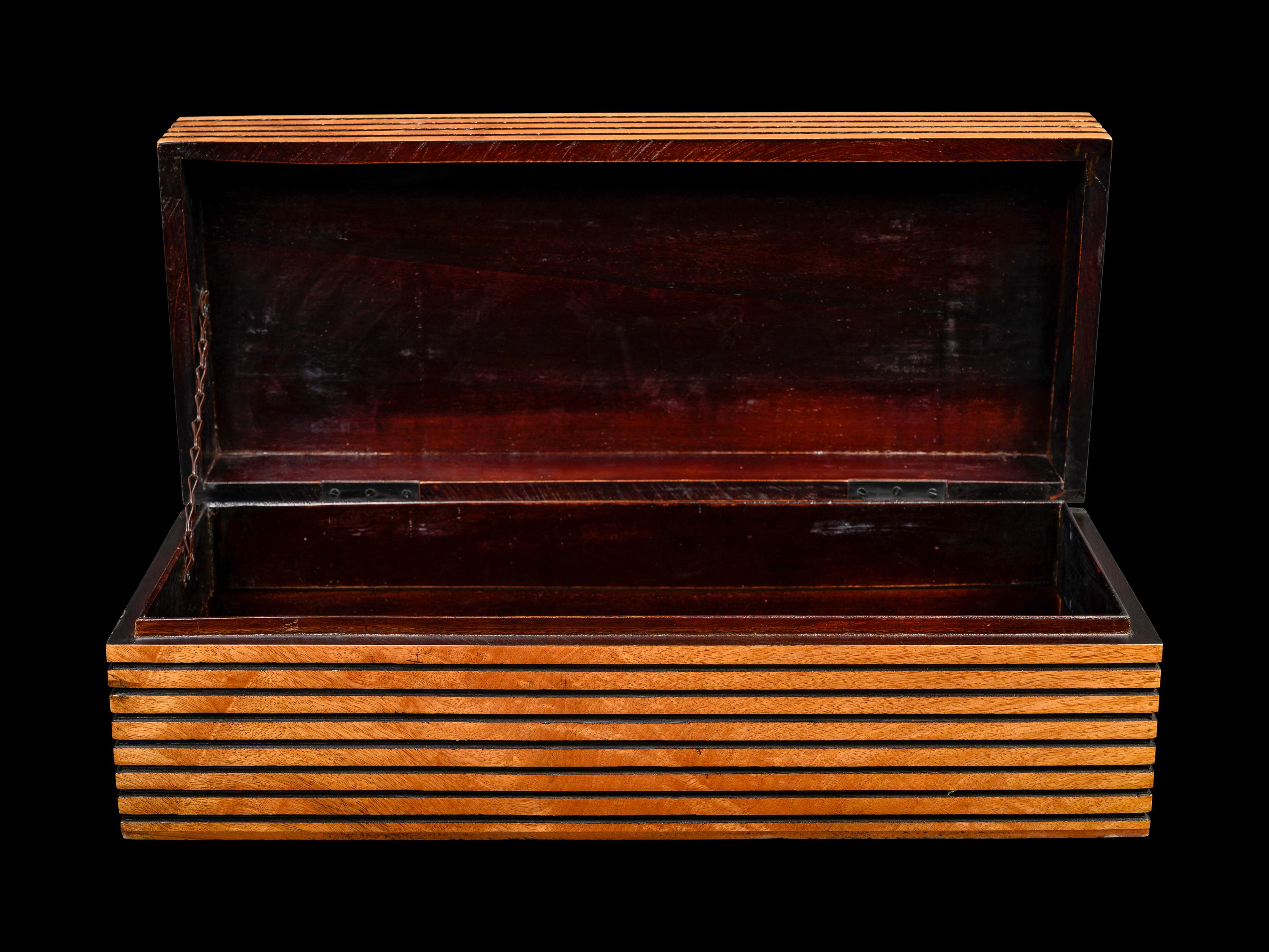 A Group of Five Carved Bowls and a Table Box