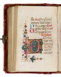 MASTER OF THE PICO PLINY, WORKSHOP (Venice and Ferrara, active c. 1460-1505) Book of Hours, in Latin, illuminated manuscript on parchment [Italy, Venice, c. 1485–1490]