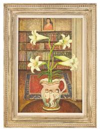 Easter Lilies in Capo di Monte Vase, 1961