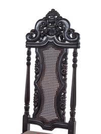 Two Renaissance Revival Carved Walnut Chairs