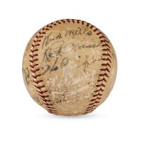 A 1938 St. Louis Browns Team Signed Autograph Baseball
