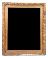 A Victorian Style Giltwood Mirror 44 x 34 inches.