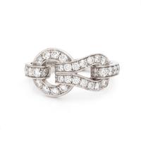CARTIER, DIAMOND 'AGRAFE' RING