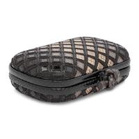 Bottega Veneta, Knot Clutch in Snakeskin & Leather