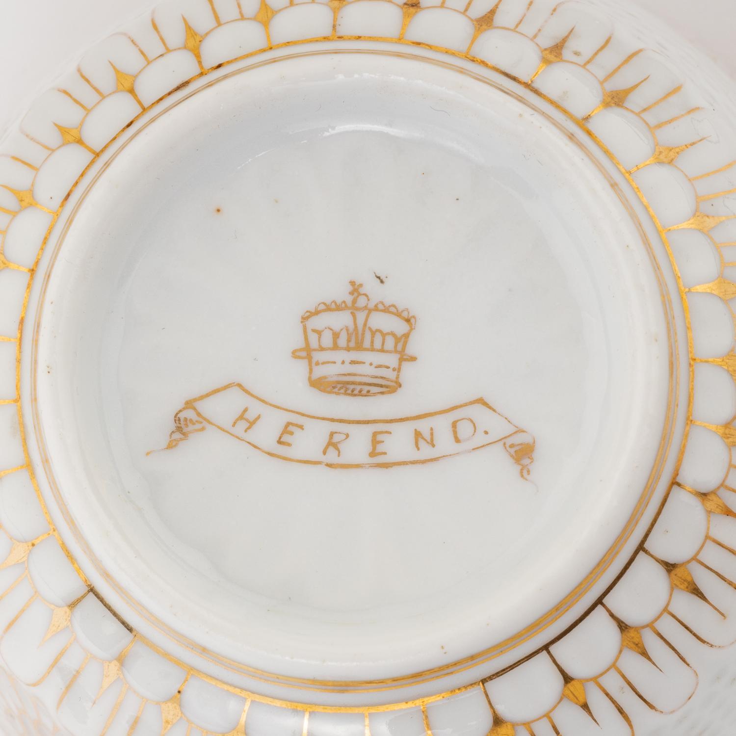 A Herend Porcelain Japonisme Tea Service
