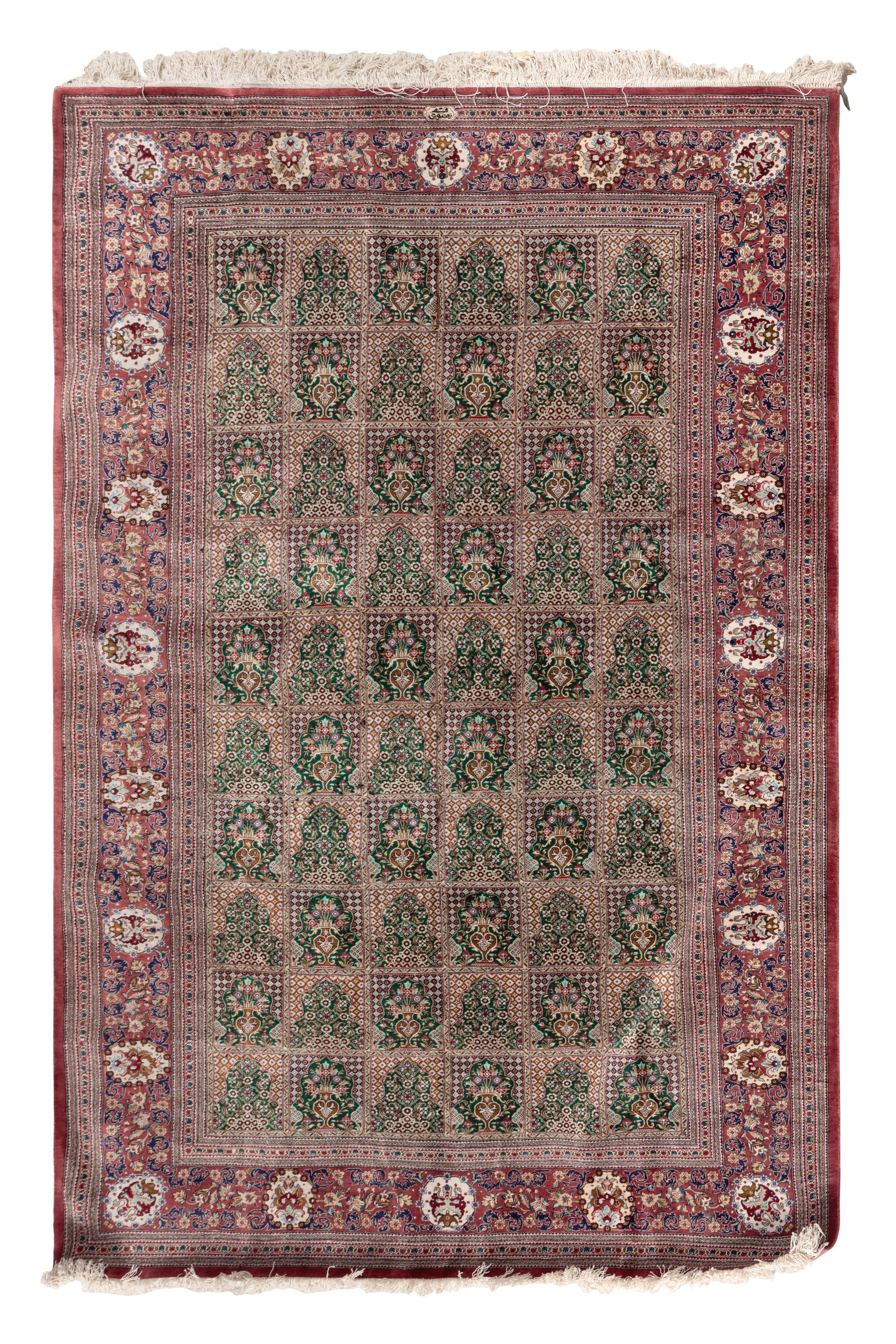 A Bakhtiari Silk Rug