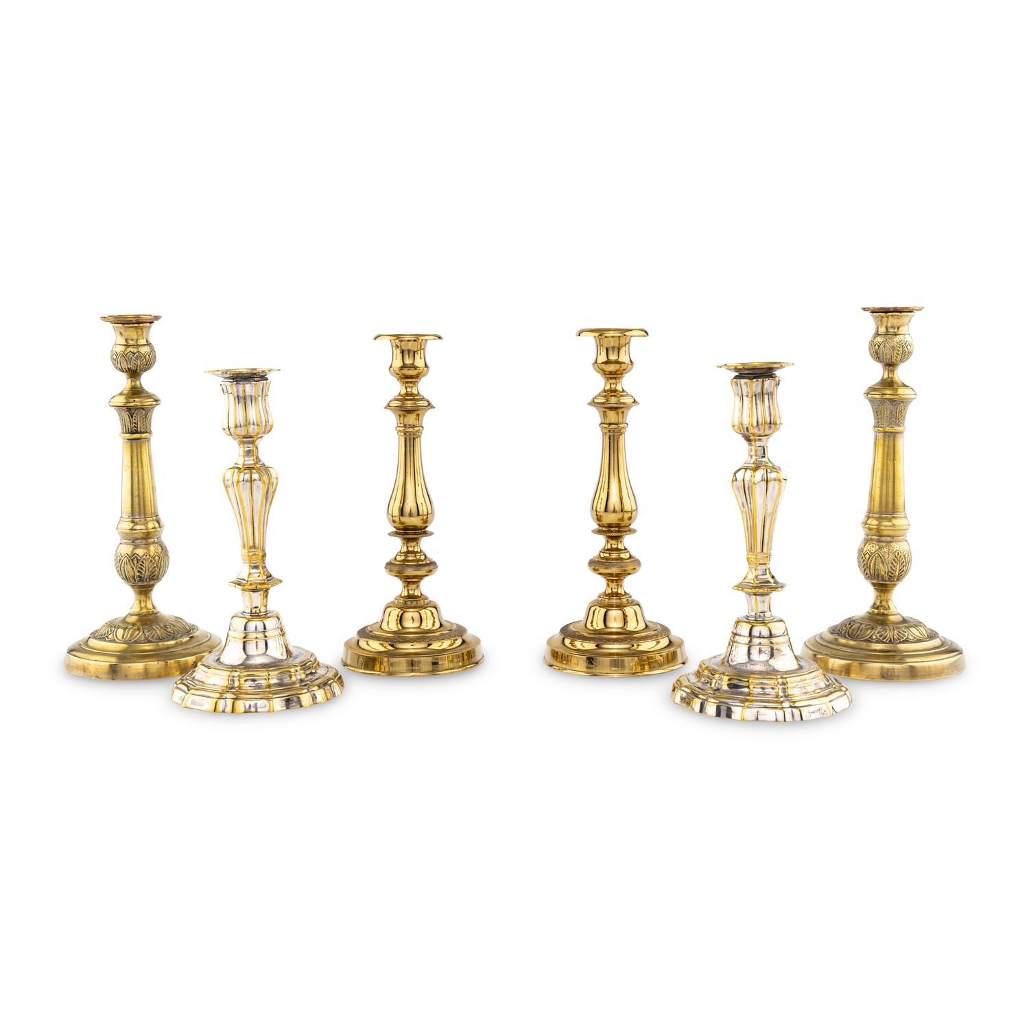 Three Pairs of Candlesticks