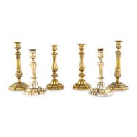 Three Pairs of Candlesticks