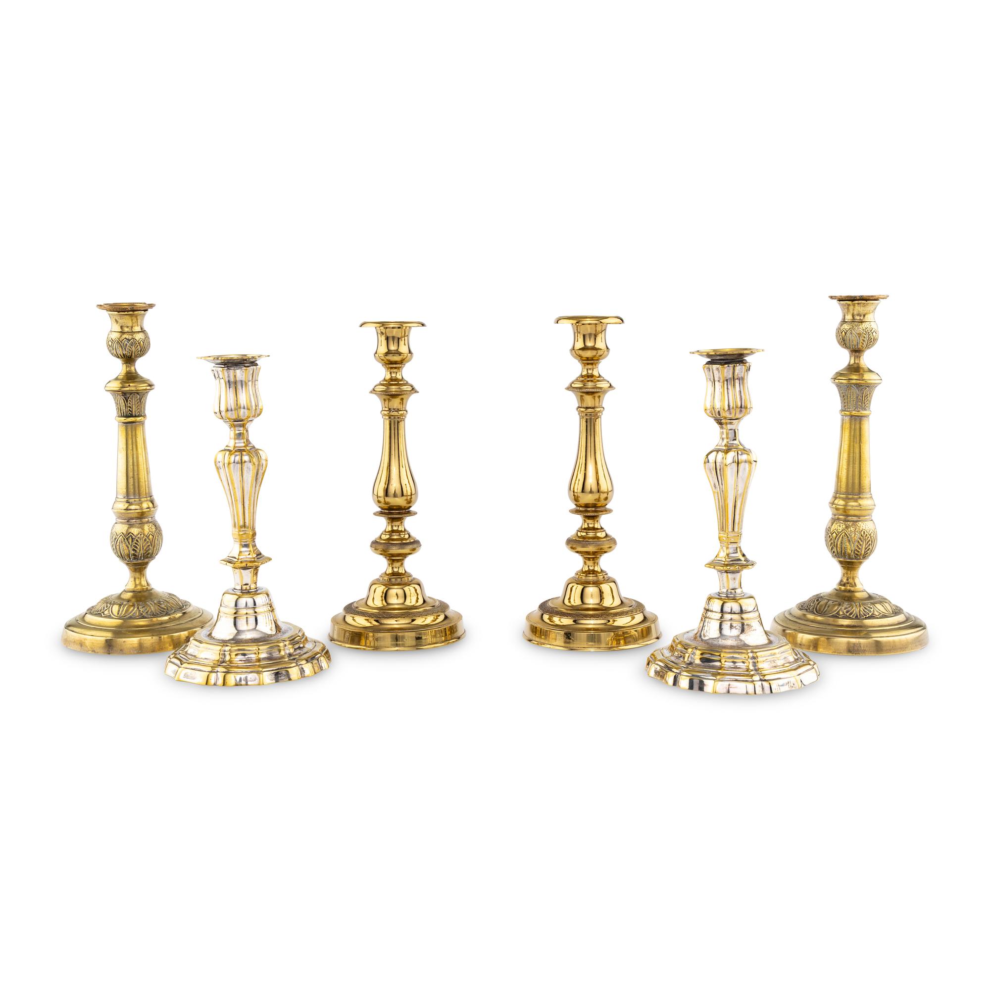 Three Pairs of Candlesticks