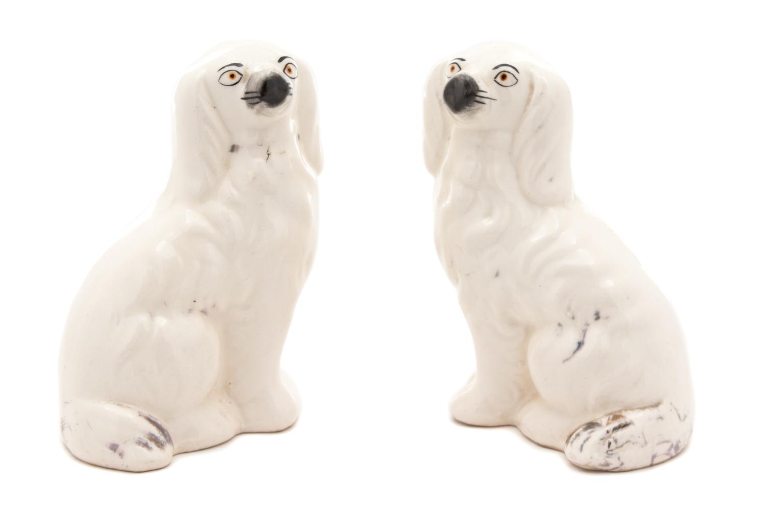 A Pair of Staffordshire Spaniels