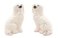 A Pair of Staffordshire Spaniels