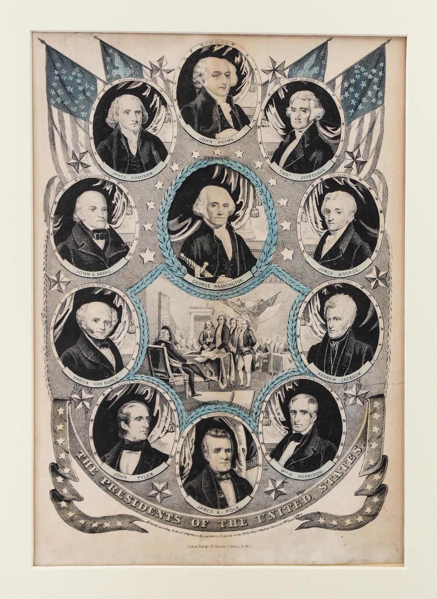 A Group of American Prints, , after Currier & Ives, some hand colored, 20 total.