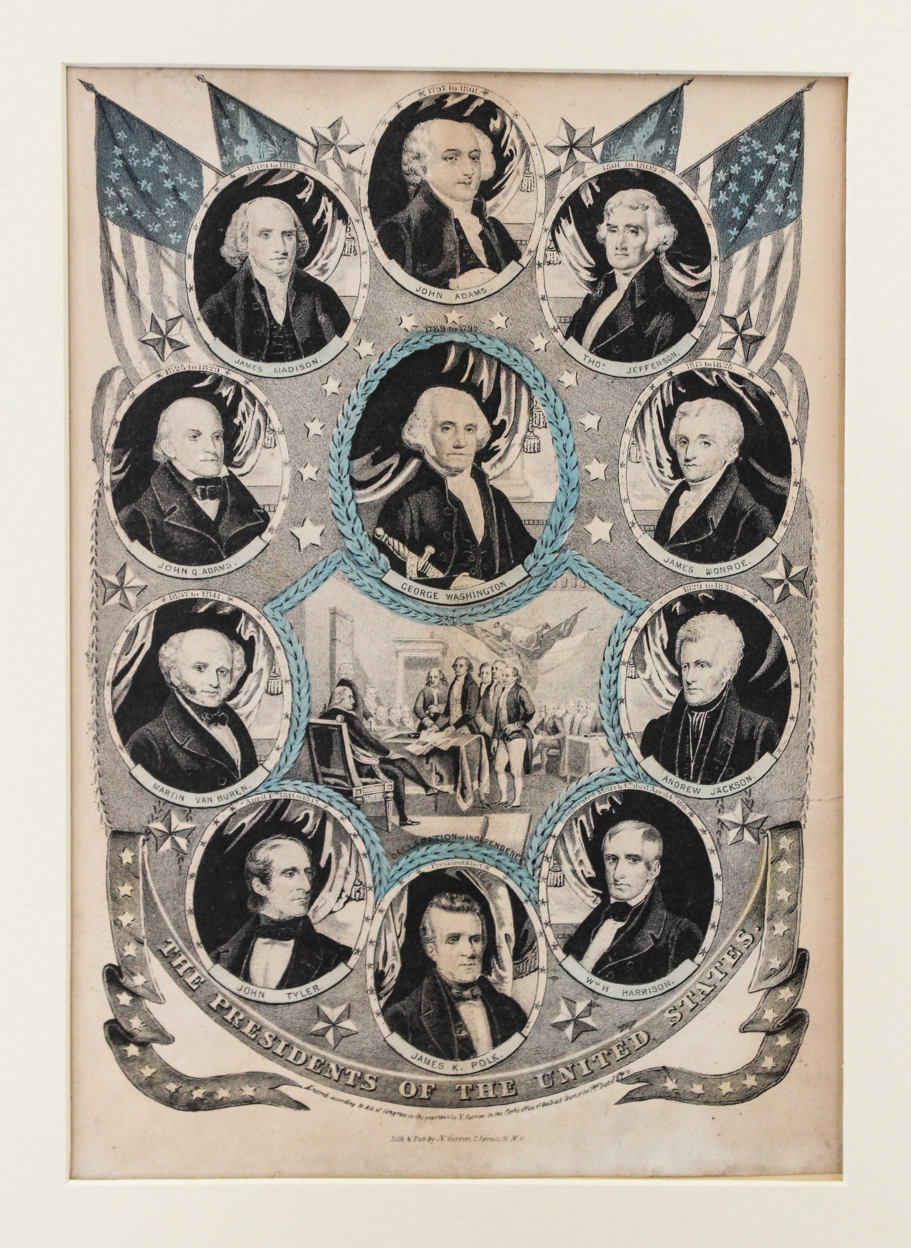 A Group of American Prints, , after Currier & Ives, some hand colored, 20 total.