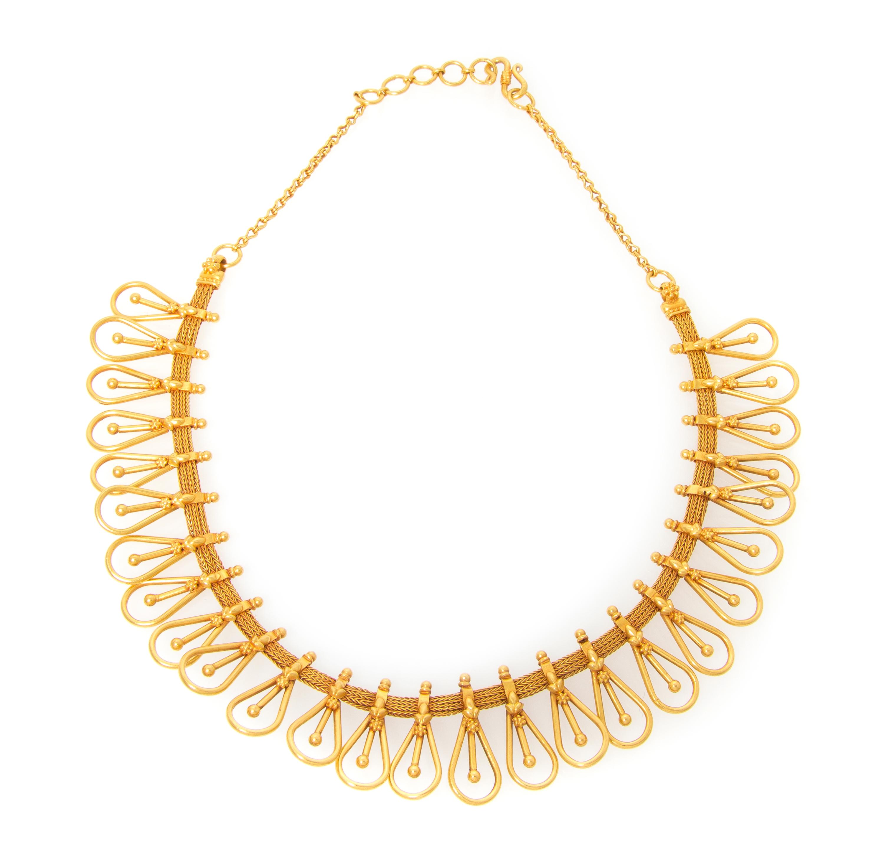 A 22 Karat Yellow Gold Necklace, 31.20 dwts.