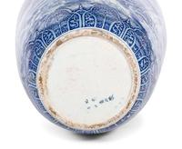 A Chinese Blue and White Porcelain Floor Vase