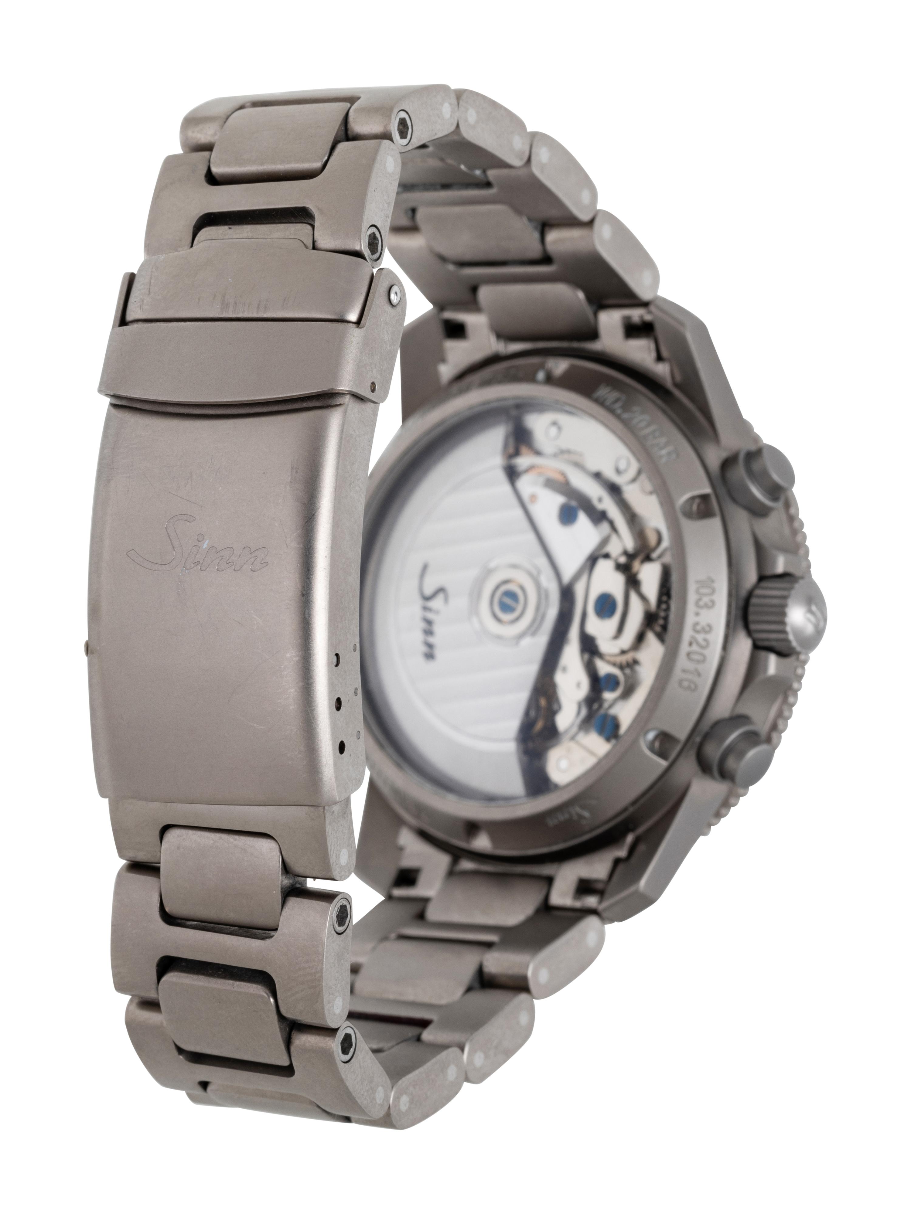 SINN, REF. 103 TI TITANIUM 'DIAPAL' WATCH, BOX & PAPERS