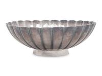 A Japanese Silver Fruit Bowl