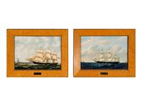 A Set of Six Wedgwood Clipper Ship Plaques