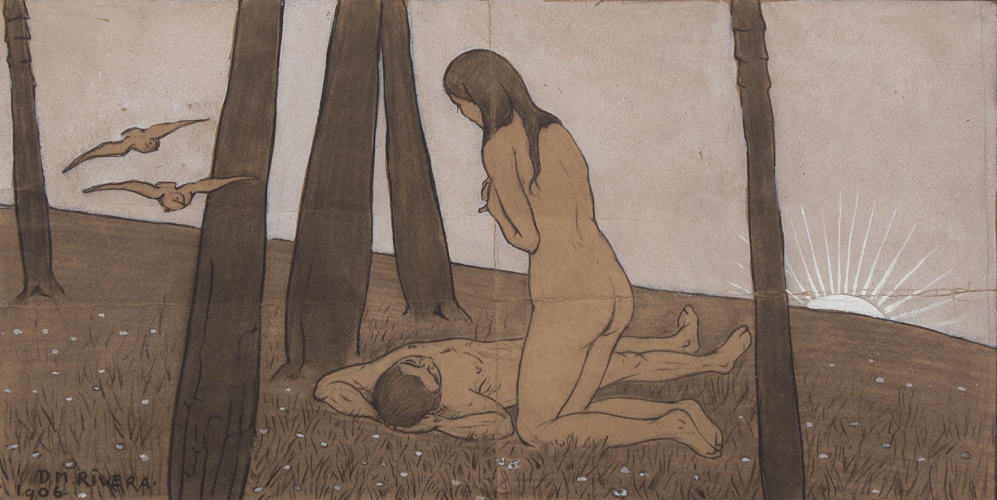 Femme Devant Un Mort (Adam and Eve), 1906