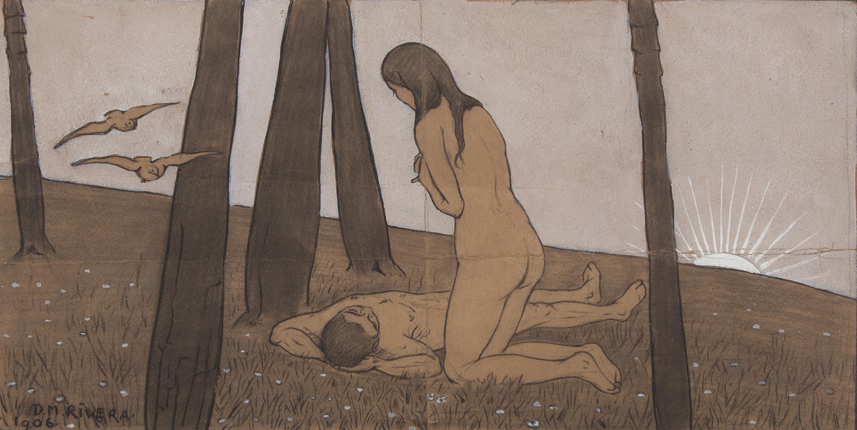 Femme Devant Un Mort (Adam and Eve), 1906