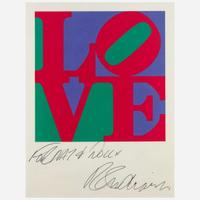 Robert Indiana (American, 1928-2018) The Philadelphia Love (with Poetry: Wherefore The Punctuation of the Heart)