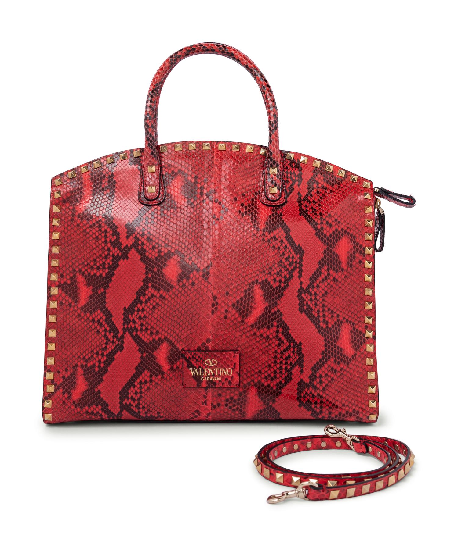 Valentino Studded Snakeskin Bag, 2000s
