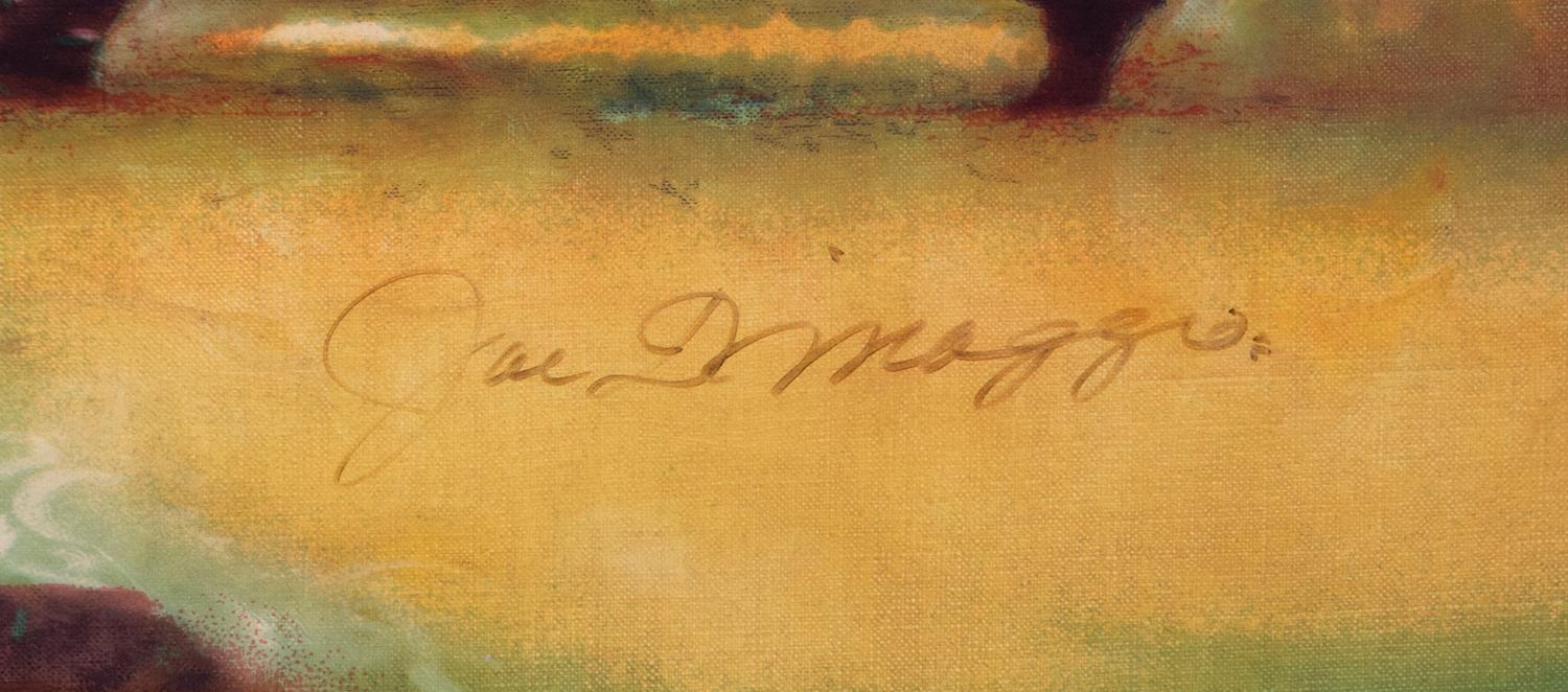 A Joe DiMaggio Signed Autograph Carlo Beninati "The Hitter, The Hero and The American Dream" Limited Edition Print,