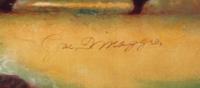 A Joe DiMaggio Signed Autograph Carlo Beninati "The Hitter, The Hero and The American Dream" Limited Edition Print,
